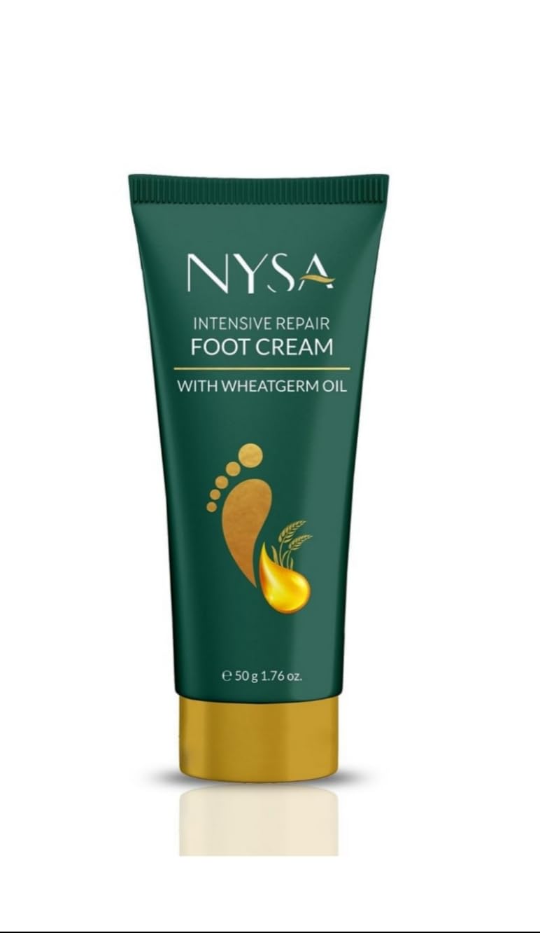 RCM NYSA Intensive Repair Foot Cream with Wheatgerm Oil, Non-Greasy Formula, 50g